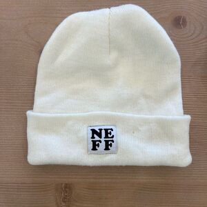 NEFF beanie hat white off white womens men’s